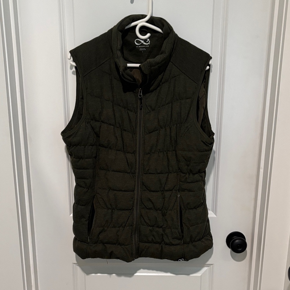 Olive Quilted Women's Vest